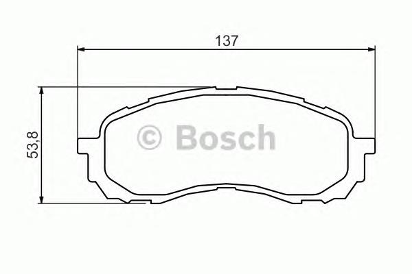 0986494373 Bosch sapatas do freio dianteiras de disco
