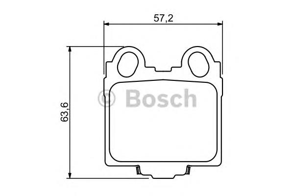 0986494231 Bosch sapatas do freio traseiras de disco