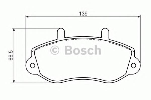 0 986 494 288 Bosch sapatas do freio dianteiras de disco