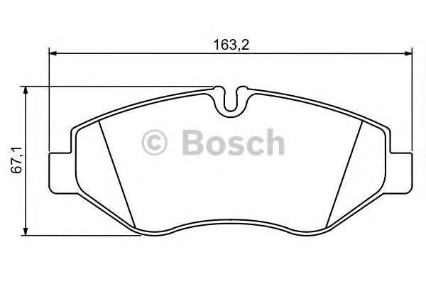 0986494293 Bosch sapatas do freio dianteiras de disco