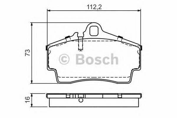 0 986 494 265 Bosch sapatas do freio traseiras de disco