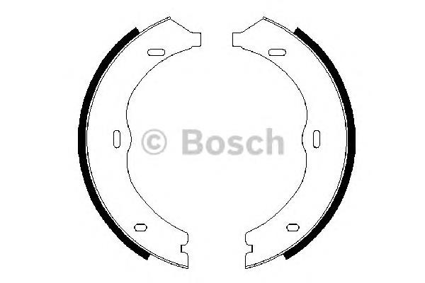 0986487718 Bosch sapatas do freio de estacionamento