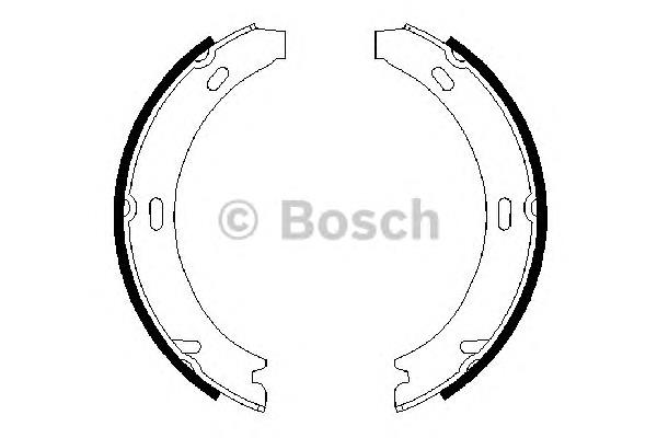 0986487647 Bosch sapatas do freio de estacionamento