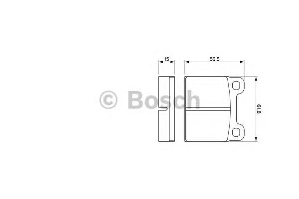 0986460346 Bosch sapatas do freio dianteiras de disco