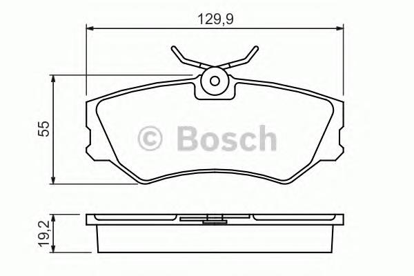 0 986 460 941 Bosch sapatas do freio dianteiras de disco