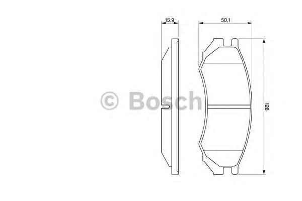 Передние тормозные колодки 0986460981 Bosch