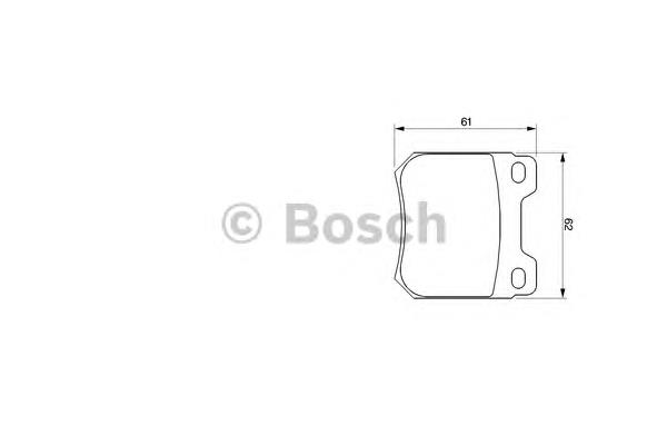 0 986 424 754 Bosch sapatas do freio traseiras de disco