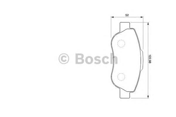 0 986 424 786 Bosch sapatas do freio dianteiras de disco