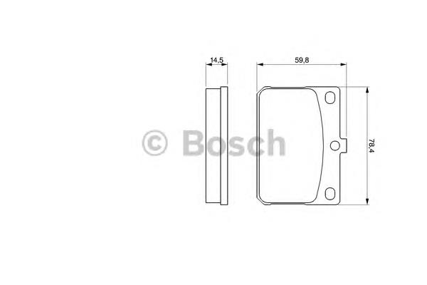 Передние тормозные колодки 0986467031 Bosch