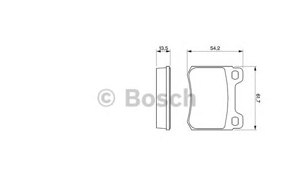 0986466874 Bosch sapatas do freio traseiras de disco