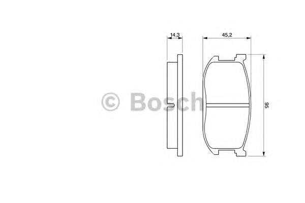 Передние тормозные колодки 0986467602 Bosch