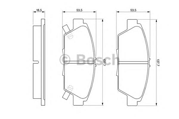 0986424289 Bosch Колодки передние
