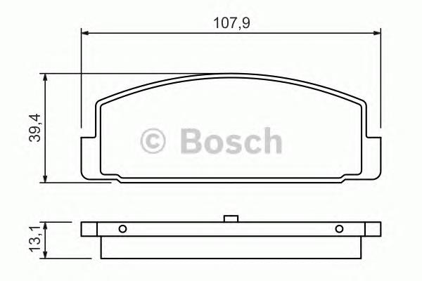 0986424295 Bosch sapatas do freio traseiras de disco