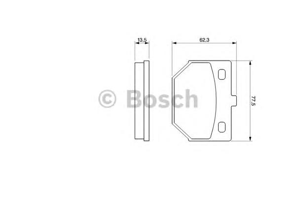 Передние тормозные колодки 0986424423 Bosch