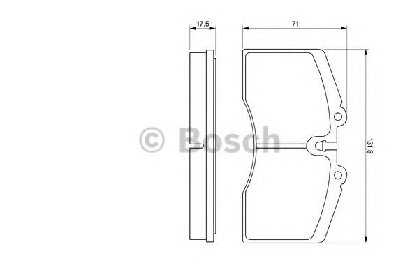 Передние тормозные колодки 0986424119 Bosch