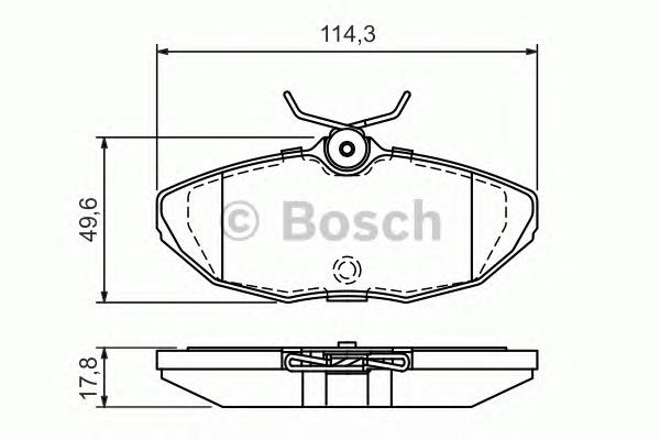 0986424702 Bosch sapatas do freio traseiras de disco