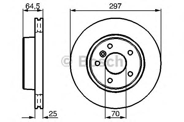 0986478483 Bosch disco do freio dianteiro