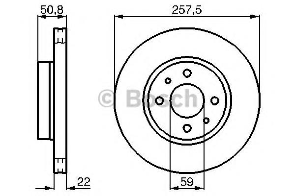 0986478512 Bosch disco do freio dianteiro