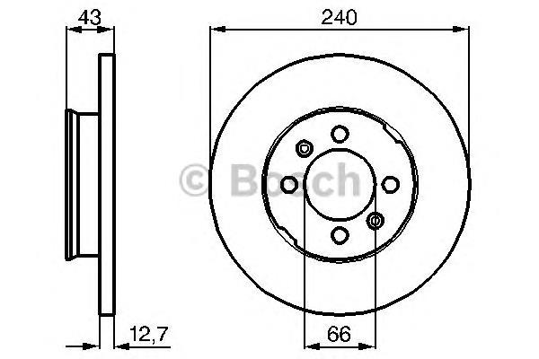 0986478819 Bosch disco do freio dianteiro