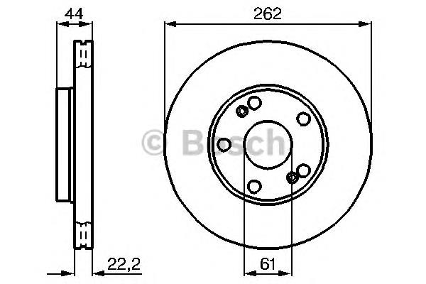 0986478864 Bosch disco do freio dianteiro