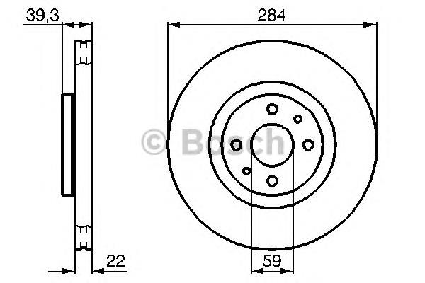 0 986 478 786 Bosch disco do freio dianteiro