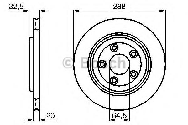0 986 478 777 Bosch диск тормозной задний