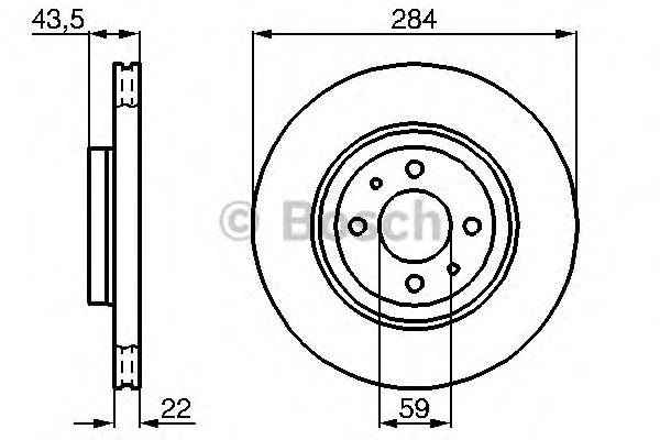 0986478810 Bosch disco do freio dianteiro