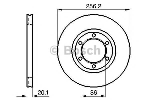 0986478802 Bosch disco do freio dianteiro