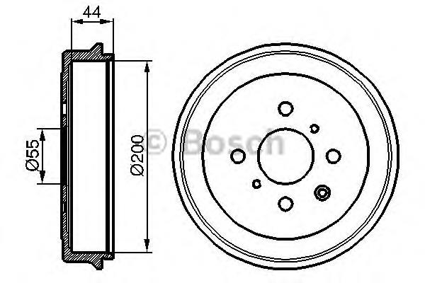 Барабан тормозной задний Bosch 0986477148 цена, от 59.55 USD