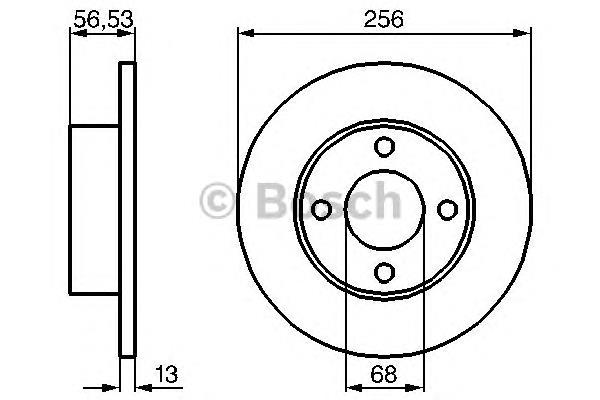 Купить 0986478130 Bosch Ротор тормозной