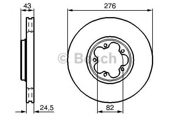 0 986 478 299 Bosch disco do freio dianteiro