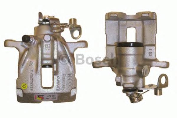 0986474834 Bosch suporte do freio traseiro esquerdo