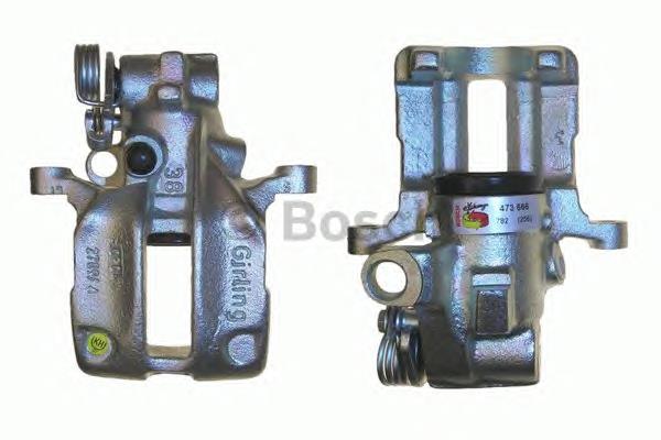 0986473666 Bosch suporte do freio traseiro esquerdo