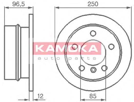 Купить 103454 Kamoka Диск тормозной задний