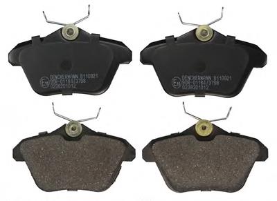 Купить B110921 Denckermann Колодки тормозные задние, дисковые