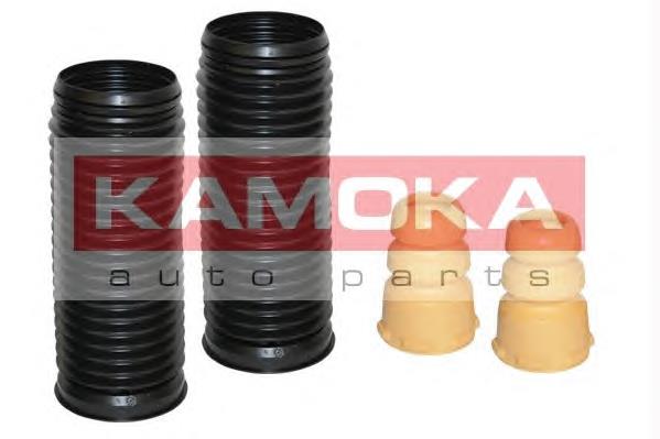 2019051 Kamoka pára-choque (grade de proteção de amortecedor dianteiro + bota de proteção)