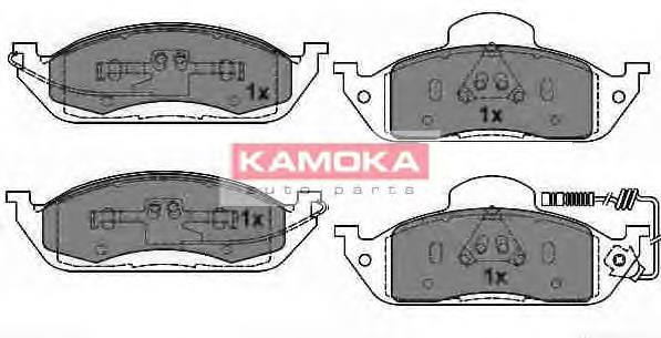 JQ1012800 Kamoka sapatas do freio dianteiras de disco