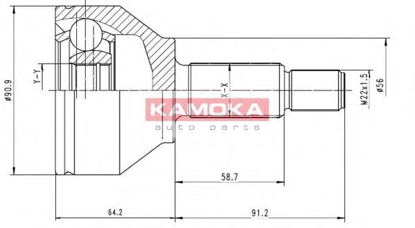 6040 Kamoka Наружная граната