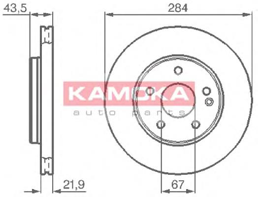 Купить 1031176 Kamoka Ротор тормозной