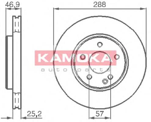 Купить 1031634 Kamoka Ротор тормозной