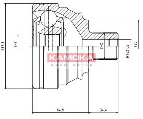 6426 Kamoka junta homocinética externa dianteira