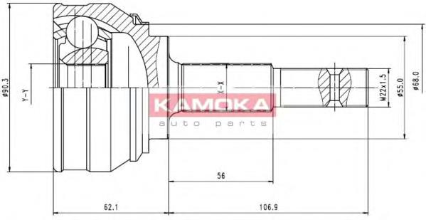 ШРУС наружный передний 6536 Kamoka