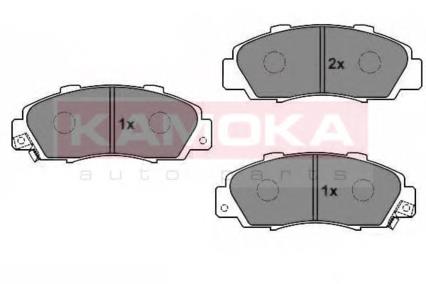 JQ1011810 Kamoka колодки тормозные передние дисковые