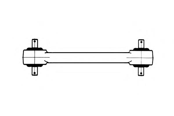 0807358 Ocap barra longitudinal de suspensão traseira