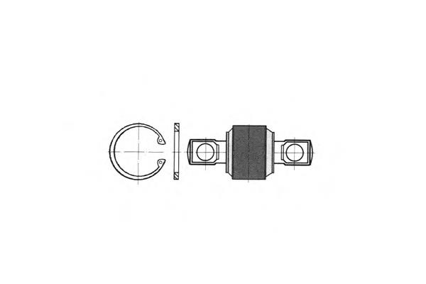 Bloco silencioso de barra Panhard traseira BSK32418 Borg&beck