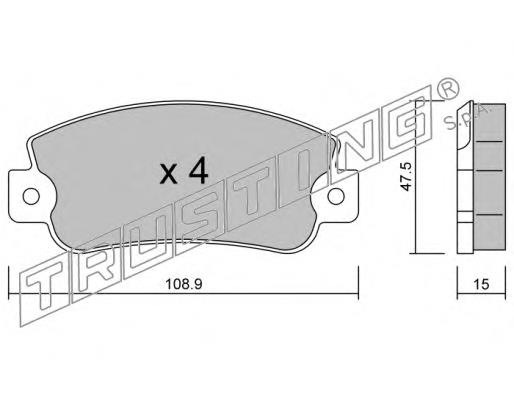 60705557 Fiat/Alfa/Lancia sapatas do freio dianteiras de disco