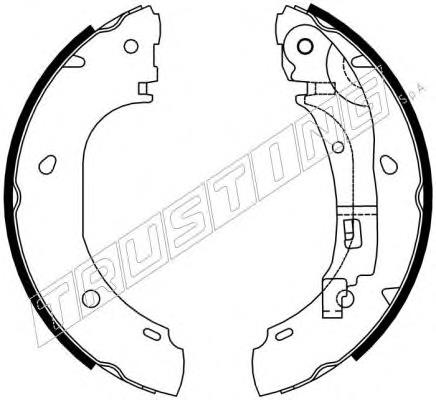 Sapatas do freio traseiras de tambor H23057 Brembo