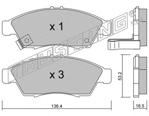 5581054G10000 Suzuki sapatas do freio dianteiras de disco