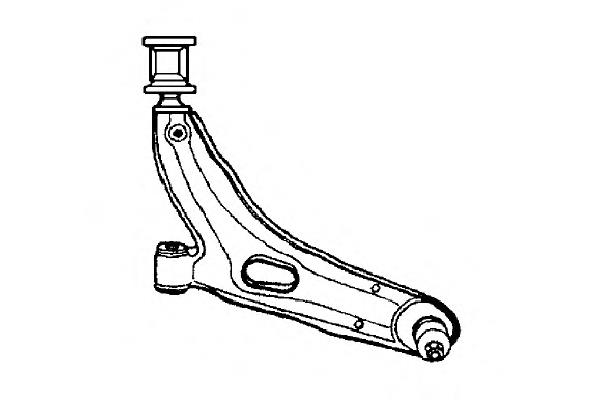 0790004 Ocap braço oscilante inferior esquerdo de suspensão dianteira