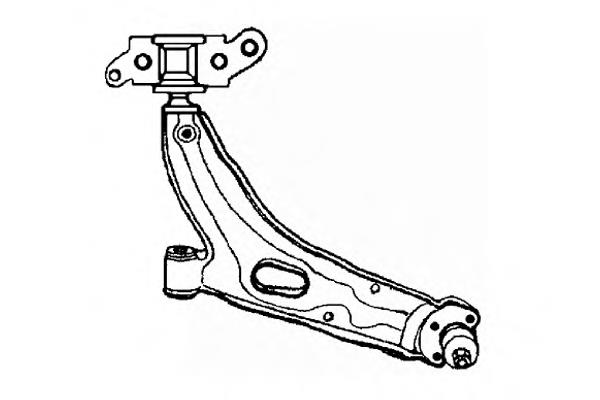 0790476 Ocap braço oscilante inferior esquerdo de suspensão dianteira